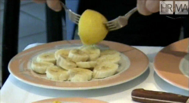 Logo Découpage de fruits : la banane