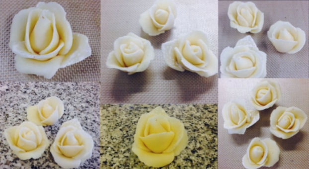 Logo Réaliser des roses en pâte d'amande
