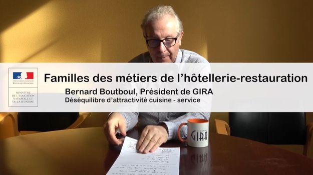 Logo Interview de Bernard Boutboul, Président de Gira. Vidéo N° 3 : Déséquilibre d'attractivité cuisine - salle (extraits)