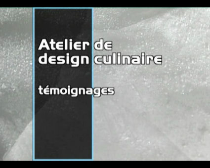 Logo Atelier expérimental de design (stylique) culinaire 2005/2006. Témoignages