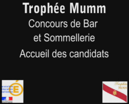 Logo Concours « Trophée Mumm ». Accueil des candidats