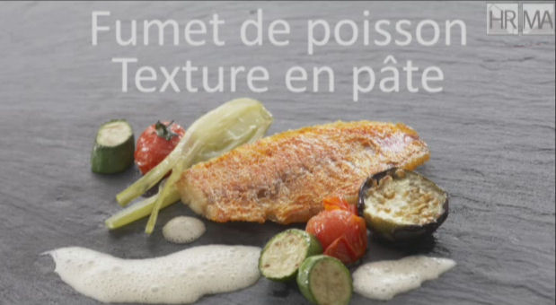 Logo Fumet de poisson texture en pâte