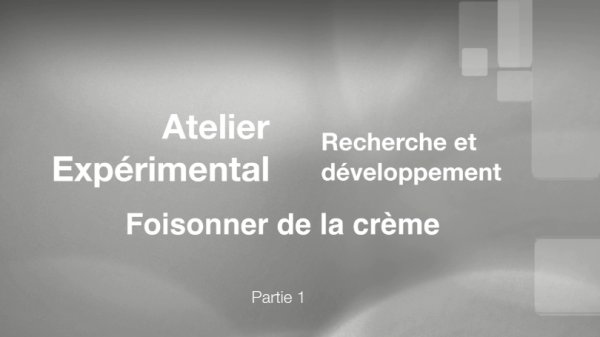 Logo Atelier Expérimental Recherche et développement - Taux de foisonnement de la crème