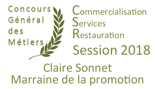 Logo Claire Sonnet, marraine de la promotion 2018