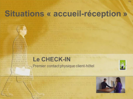 Logo Situations « accueil-réception » - Check-in