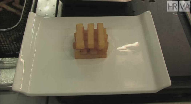 Logo Frire des pommes de terre : cuisson en deux bains