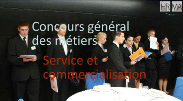 Logo Concours général des métiers 2011. Côté salle ... 