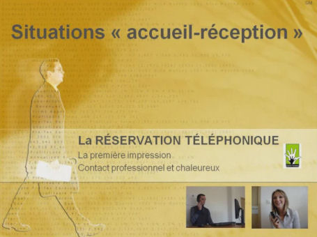 Logo Situations « accueil-réception » - Réservation téléphonique