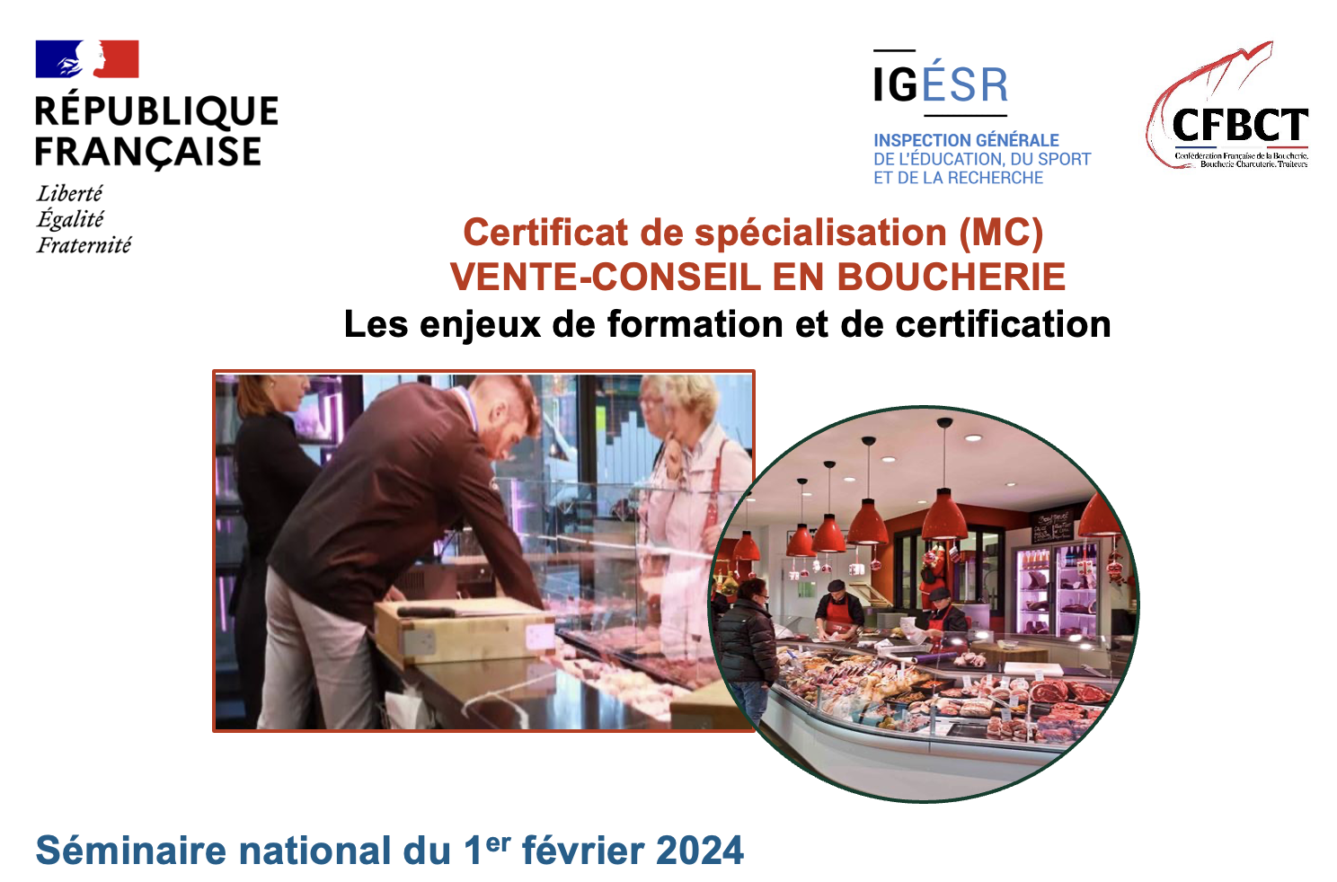 Logo PNF Vente-conseil en boucherie - Modalités de certification EP1 - EP2